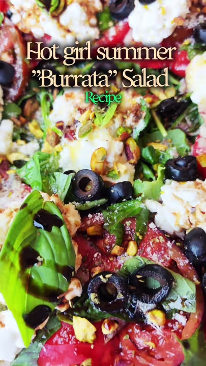 Tomato & cottage cheese “burrata” salad
